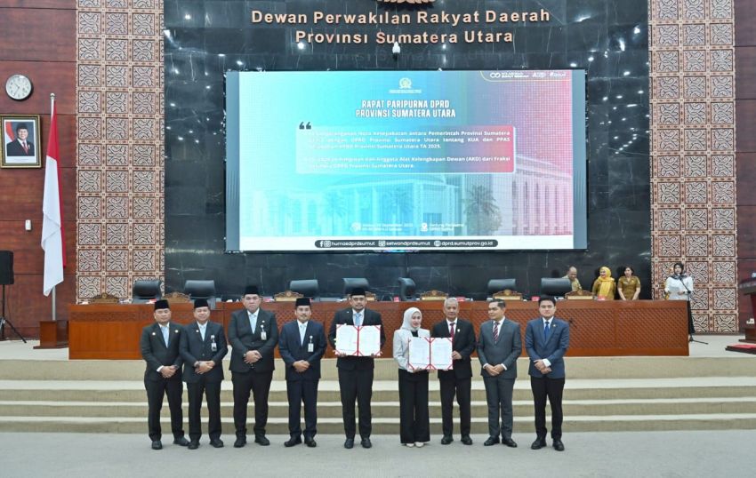 DPRD Sumut dan Gubsu Teken Nota Kesepakatan KUA-PPAS APBD Perubahan 2025 