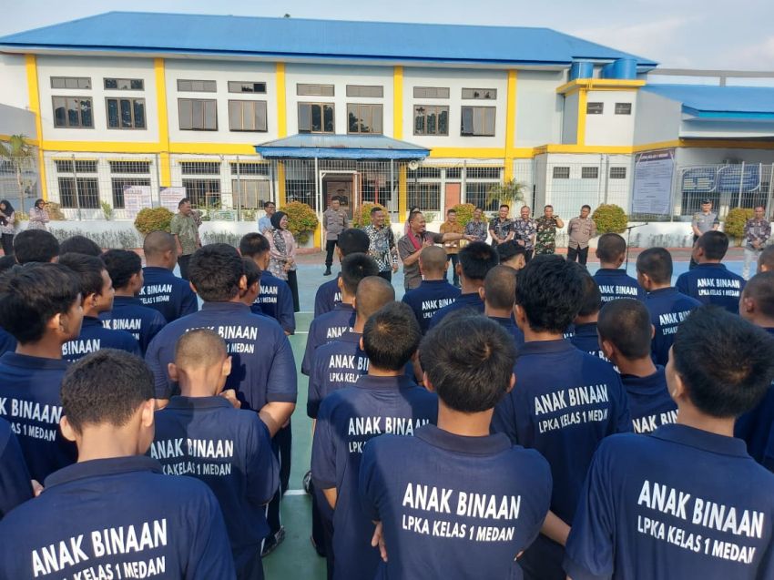 Ini Pesan Anggota DPR RI Maruli Siahaan Saat Mengunjungi LPKA Kelas I Medan