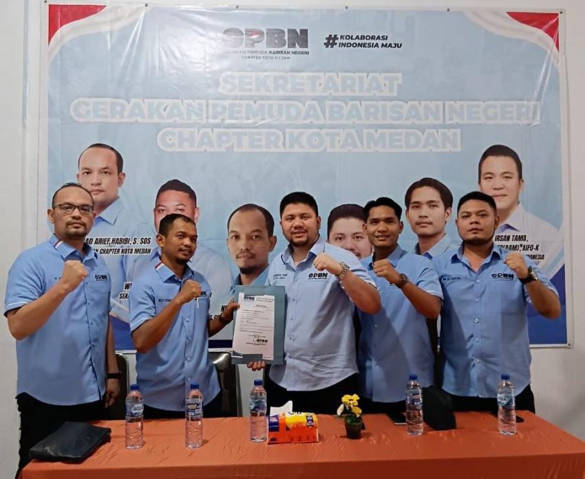 Ketua Umum GPBN Serahkan Mandat SK Pengurus Kota Medan, Noviyandi Ketua Chapter Medan