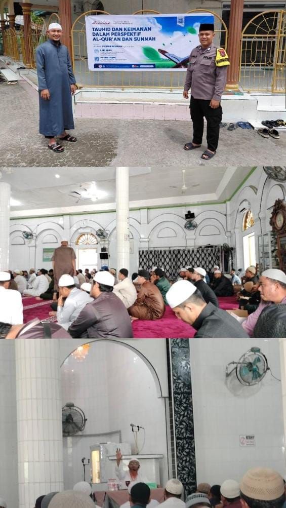 Pastikan Aman dan Lancar, Polres Tanjungbalai Amankan Kegiatan Tauhid dan Keimanan