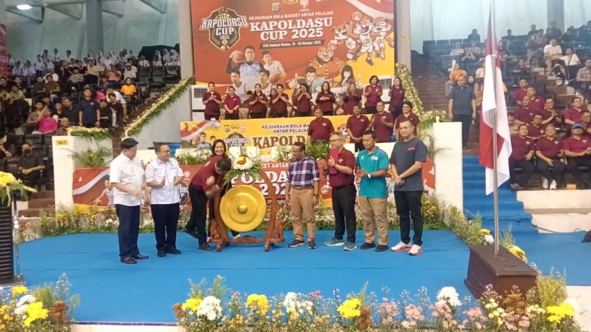 Kapoldasu Buka Kejuaraan Basket Antar Pelajar Kapoldasu Cup 2025