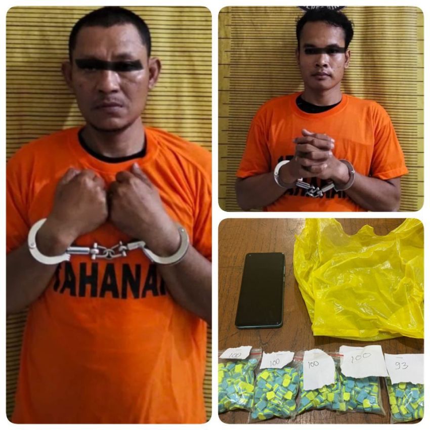 Tawarkan Ekstasi Ke Petugas, Dua Pria Asal Medan Langsung Diboyong Ke Polres Binjai