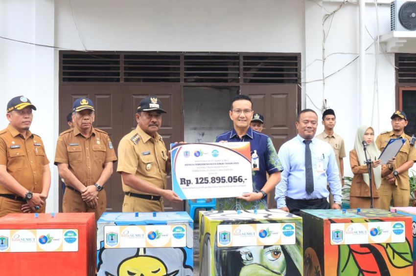Apel Gabungan Pemko Binjai Dirangkai Penyerahan CSR Bank Sumut