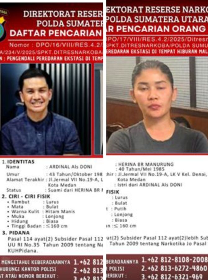 Polda Sumut akan Ajukan Penerbitan Red Notice DPO Narkoba