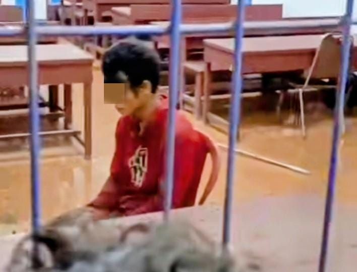 Terduga Pencuri Motor Ditangkap Warga di Guntung Batu Bara Saat Kehabisan Minyak