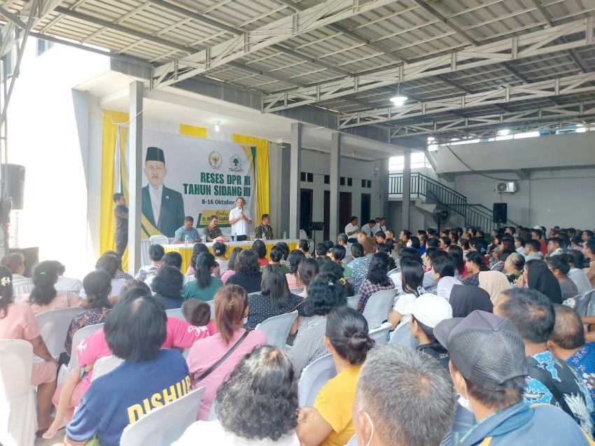 Reses DPR RI Tahun Sidang III, Anggota Komisi XIII Dr Maruli Siahaan Serap Aspirasi Warga Medan Deli