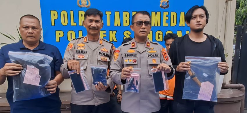 Lagi, Polsek Sunggal Tembak Residivis Curanmor Antar Kota