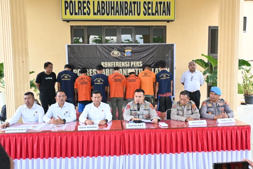 Ops Kancil Toba 2025, Polres Labusel Tangkap 8 Pelaku Curanmor dan  Sita 15 Motor