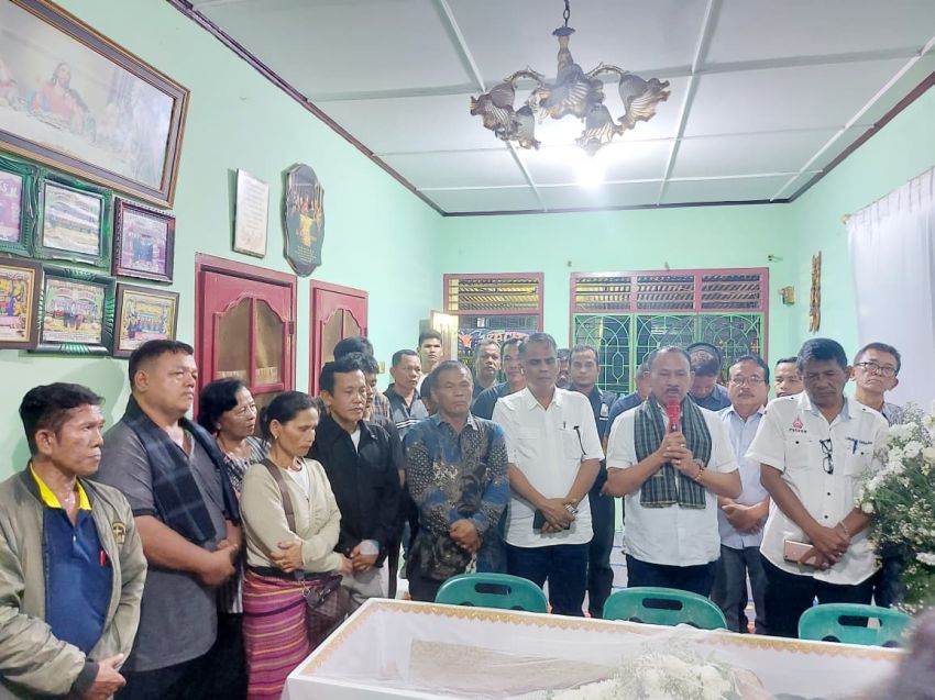 Anggota DPR RI Maruli Siahaan Kunjungan Sosial Kerumah Duka PPSD Siahaan Medan