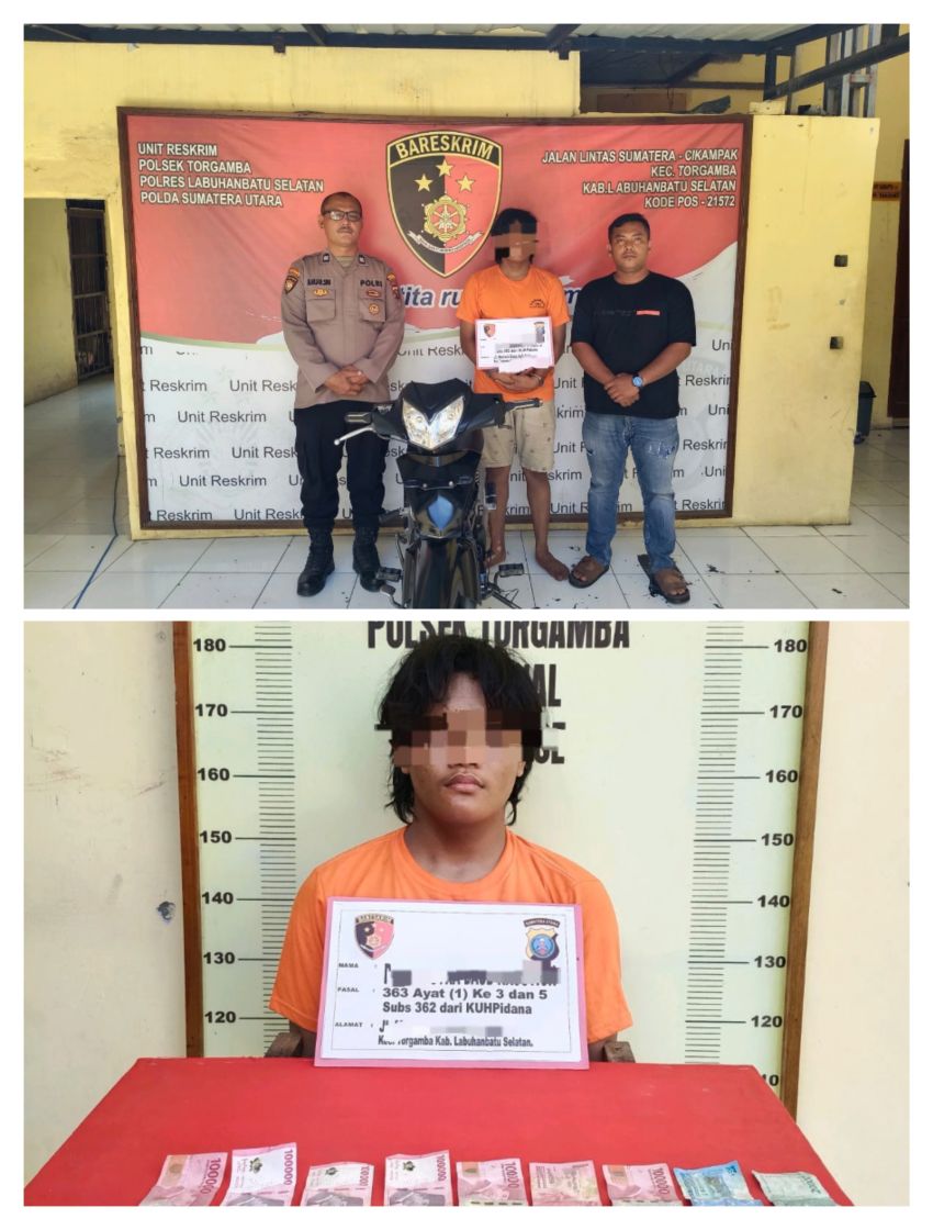 Polsek Torgamba Tangkap Pencuri Motor di Riau