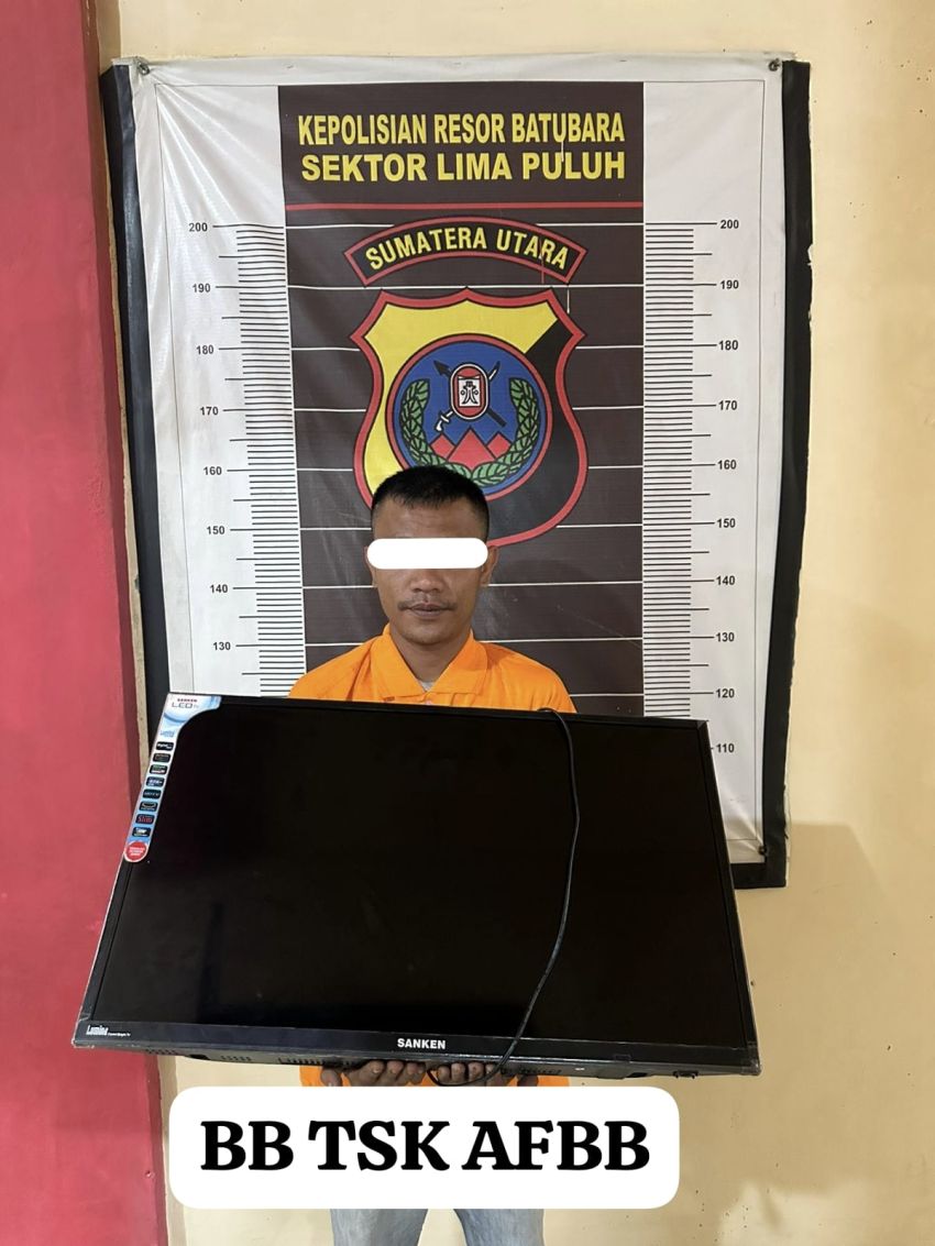 Pekaku Pencuri TV dari Puskesmas Kedai Sianam Ditangkap