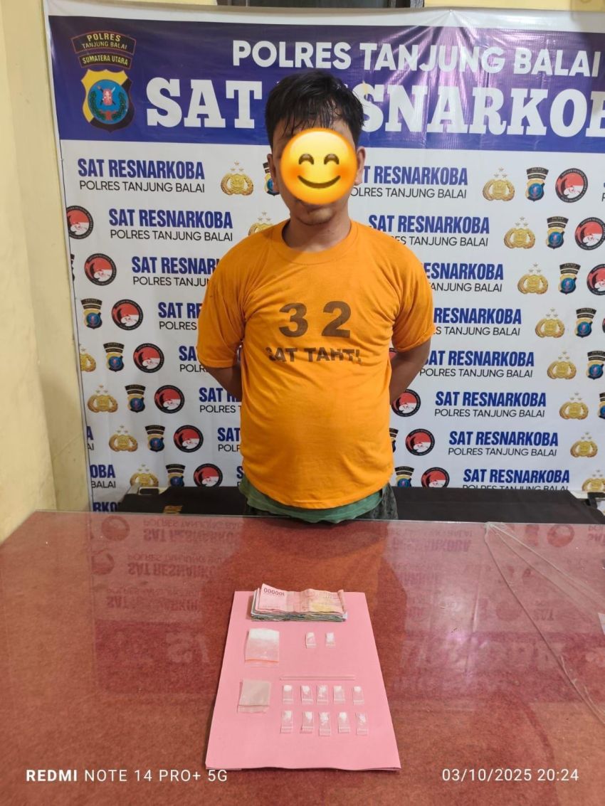 Berdiri Didepan Warung dan  Buang Barang Bukti,Tersangka MP Alias U Ditangkap Polisi