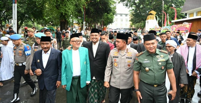 Pemko Binjai Gelar Apel Akbar Hari Santri Nasional Tahun 2025 Tingkat Provinsi Sumatera Utara