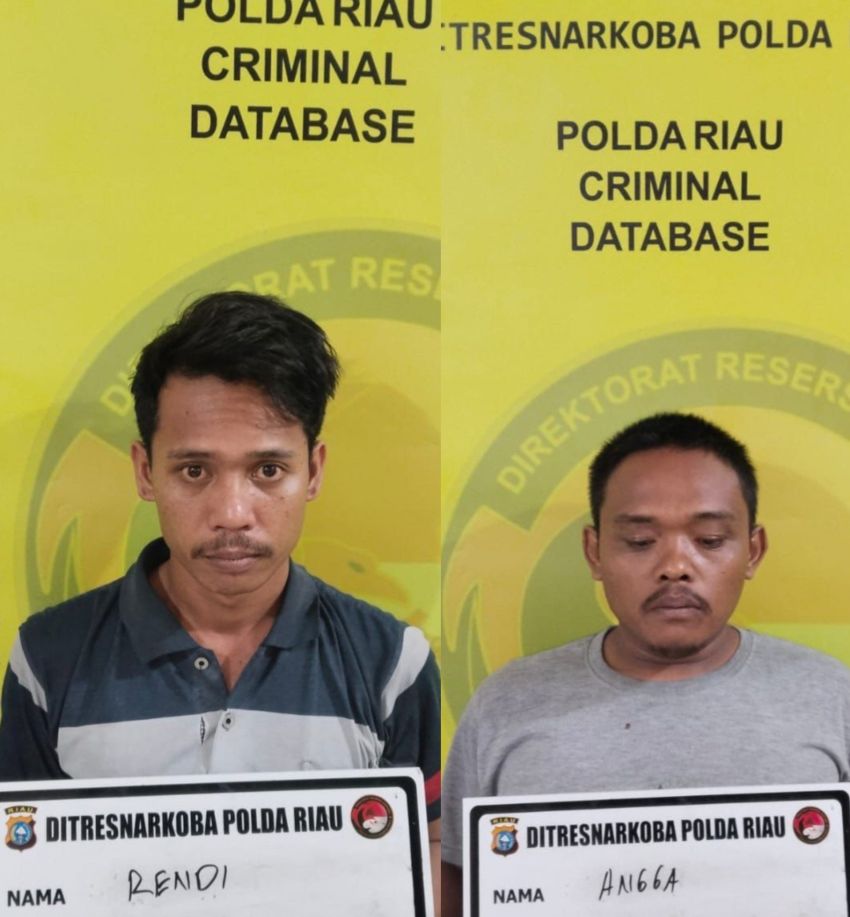 Ditres Narkoba Polda Riau Ungkap Sindikat Sabu Antara Provinsi : Pengedar dan Kurir Ditangkap