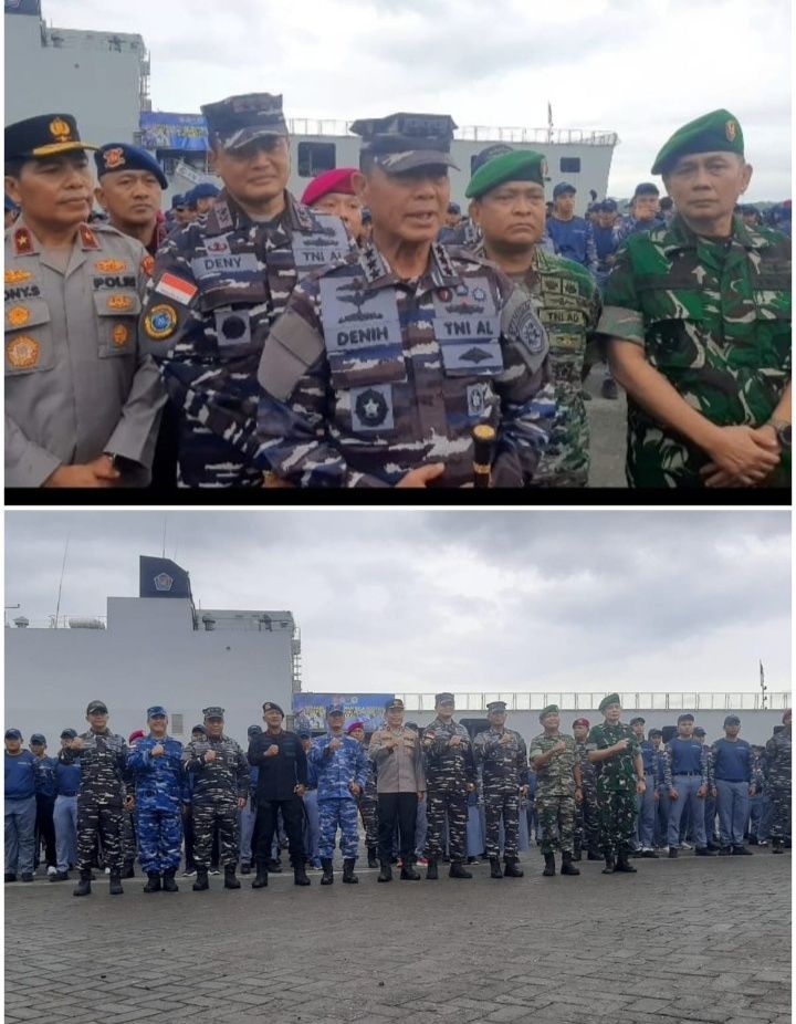 Pangkoarmada RI Laksdya  TNI  Denih Hendrata Buka Kegiatan  KKRI 2025 di Kodaeral I