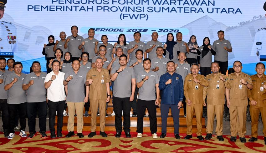 Forum Wartawan Pemprov Dikukuhkan, Gubernur Bobby Nasution Ajak Wartawan Terus Berkolaborasi Wujudkan Indonesia Emas