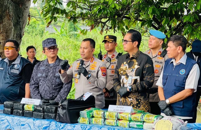Tim Gabungan Ungkap Peredaran Gelap Narkoba di Sumut : 59 Tersangka Dibui, 35 Kg Sabu, dan 985 XTC Disita