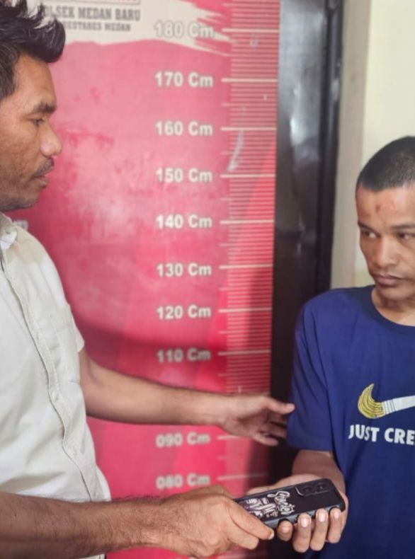 Spesialis Maling HP Pakai Tongkat Rakitan Beraksi di Jalan PWS : Pelaku Ditangkap