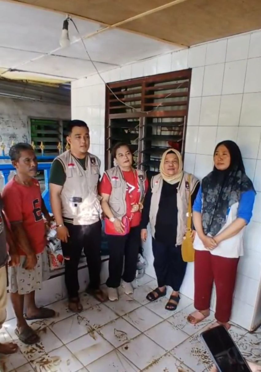 Relawan Satgas Inti Prabowo Peduli Korban Bencana Kota Medan Sekitarnya