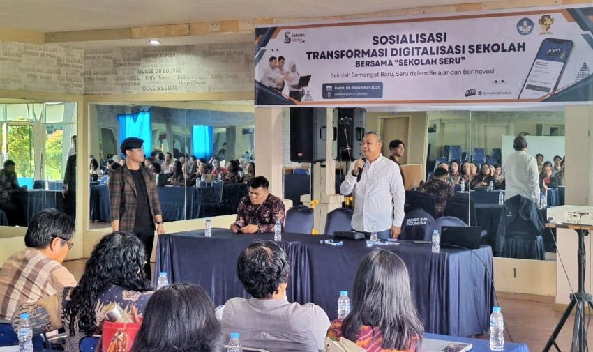 Disdik Simalungun Gelar Sosialisasi Transformasi Digitalisasi  Bersama "Sekolah SeRu"