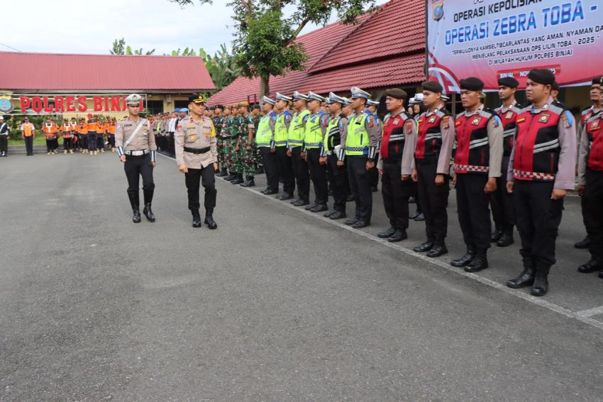 Polres Binjai Gelar Operasi Zebra Toba 2025