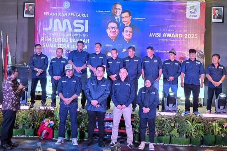 Rianto SH MH Resmi Dilantik Menjabat Ketua JMSI Sumut, Ini Pesan Hendry CH Bangun