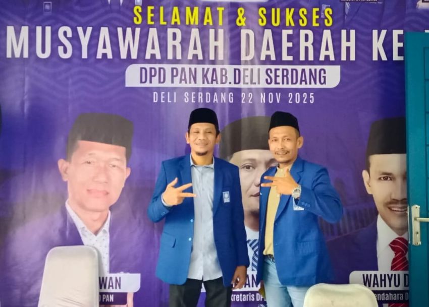 Terpilih Ketua PAN Deli Serdang, Bayu Sumantri Agung Siap Besarkan Partai