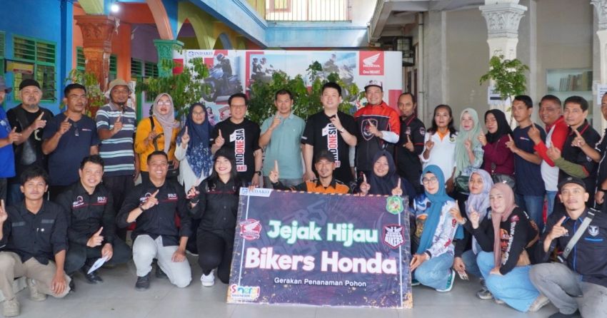 Jejak Hijau Bikers Honda" Hijaukan Teladan Barat dengan Ribuan Pohon