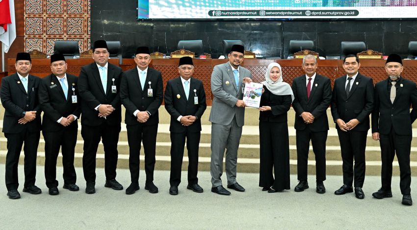 Serahkan Ranperda APBD Sumut 2026, Gubernur Bobby Nasution Fokus pada Lima Prioritas Pembangunan