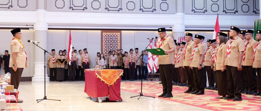 Wabup Simalungun Hadiri Pelantikan Pengurus Kwarda Sumut