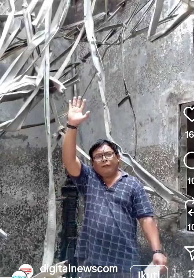 Rumah Hakim Kamazaro Waruwu Kasus Korupsi Topan Ginting Terbakar Viral Di Medsos