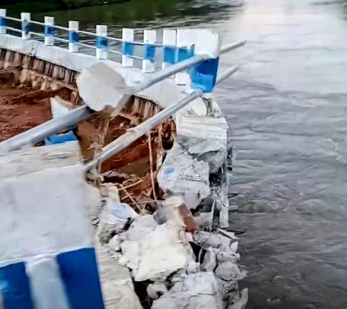 Baru Dibangun, Tanggul Sungai Dalu Dalu di Batu Bara Berbiaya Rp11,6 M Ambruk