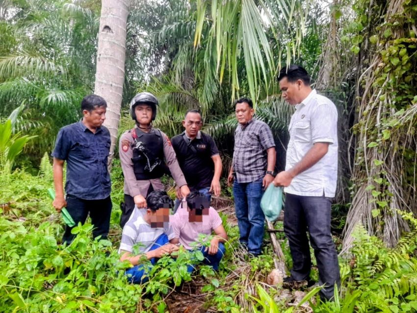 Gerebek Sarang Narkoba di Gambus Laut Batu Bara, Polisi Amankan 2 Pria dan 1 Paket Kecil Sabu