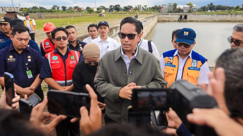 Tinjau Kolam Detensi Selayang, Rico Waas Targetkan dapat Mereduksi 10-5 Persen Banjir