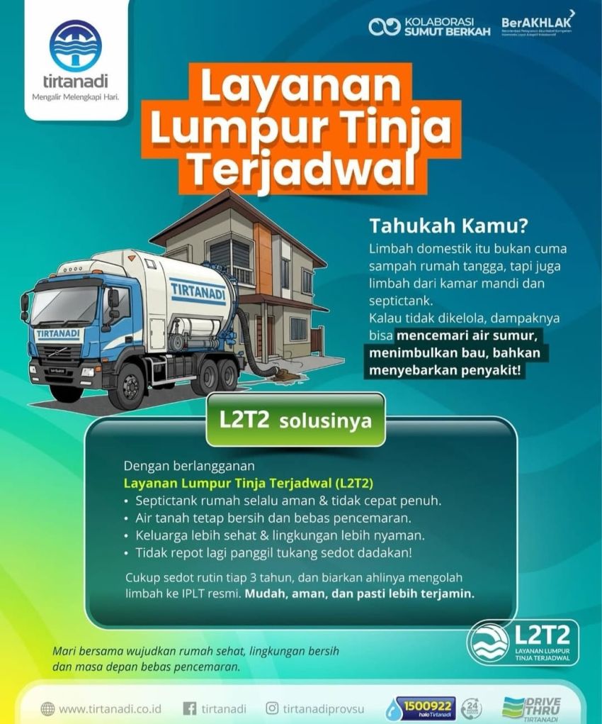 Perumda Tirtanadi Kembangkan Sistem Pengelolaan Air Limbah Terpadu di Medan dan Parapat