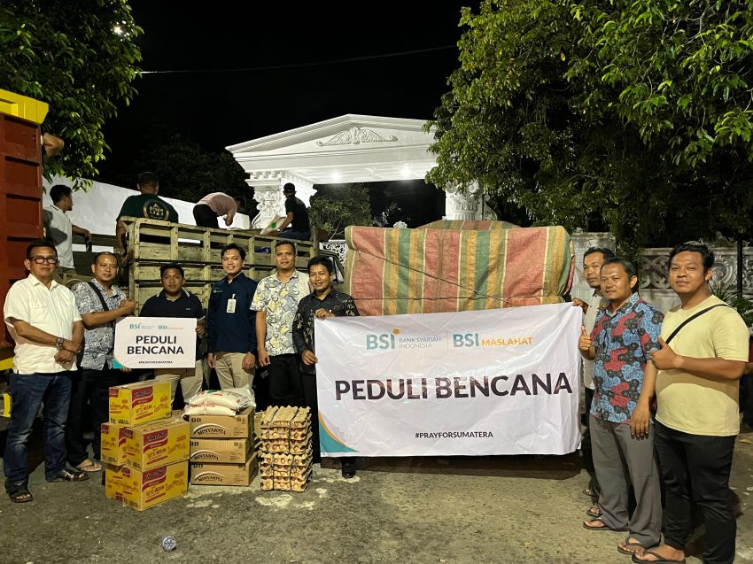 BSI Salurkan Bantuan Bagi Penyintas Banjir di Wilayah Sumut