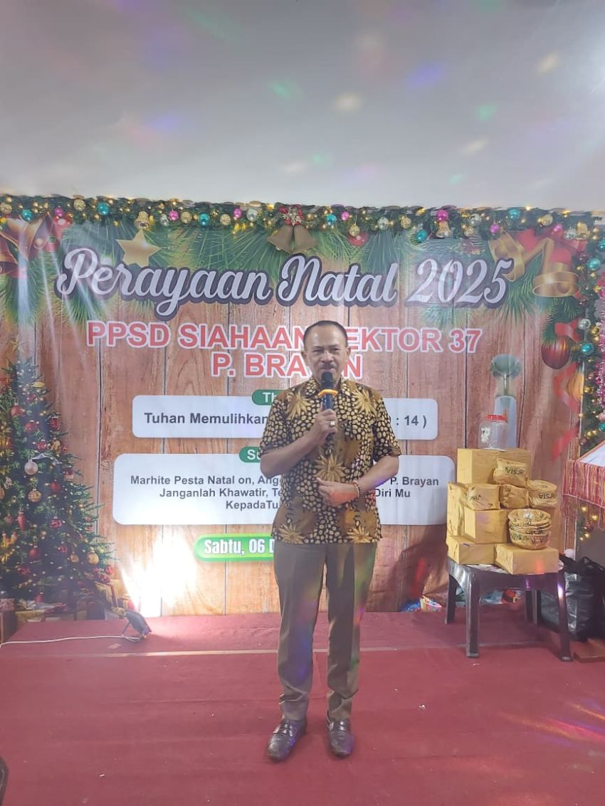 Anggota DPR RI Dr Maruli Siahaan Hadiri Perayaan Natal PPSD Siahaan Sektor 37 Medan