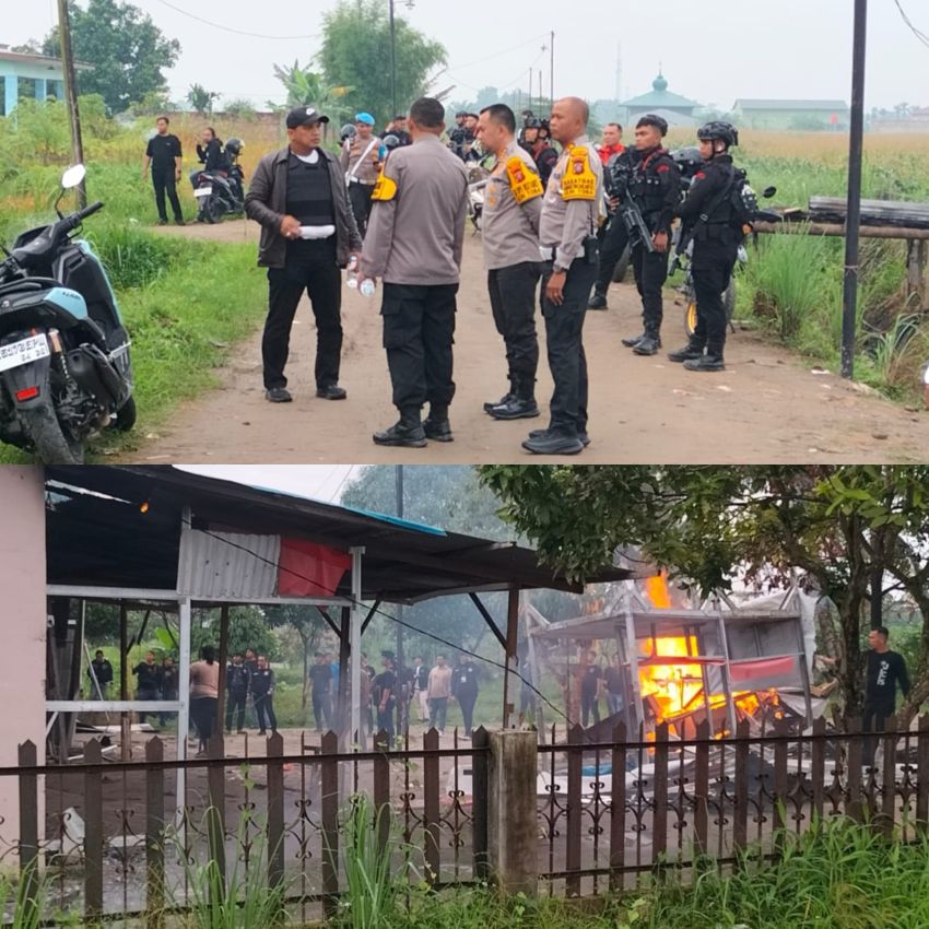 Lagi, Polrestabes Medan Seser Sarang Narkoba Jermal 15 : Pos Kamling, Warung dan Rumah Jadi Lokasi Transaksi Dibakar