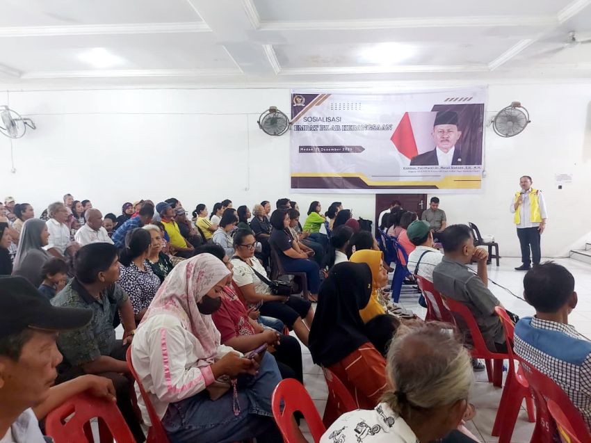 Anggota DPR RI Maruli Siahaan Sosialisasi Empat Pilar Kebangsaan