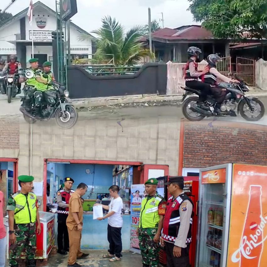 Forkopimcam Pantai Cermin Gelar Patroli, Imbau Perayaan Nataru Berempati Bencana Alam