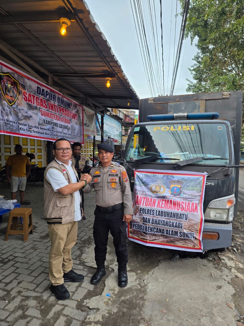 Satgas Inti Prabowo Apresiasi PT. Inalum, Poldasu dan Jajaran Dalam Penyaluran Bantuan Korban Banjir