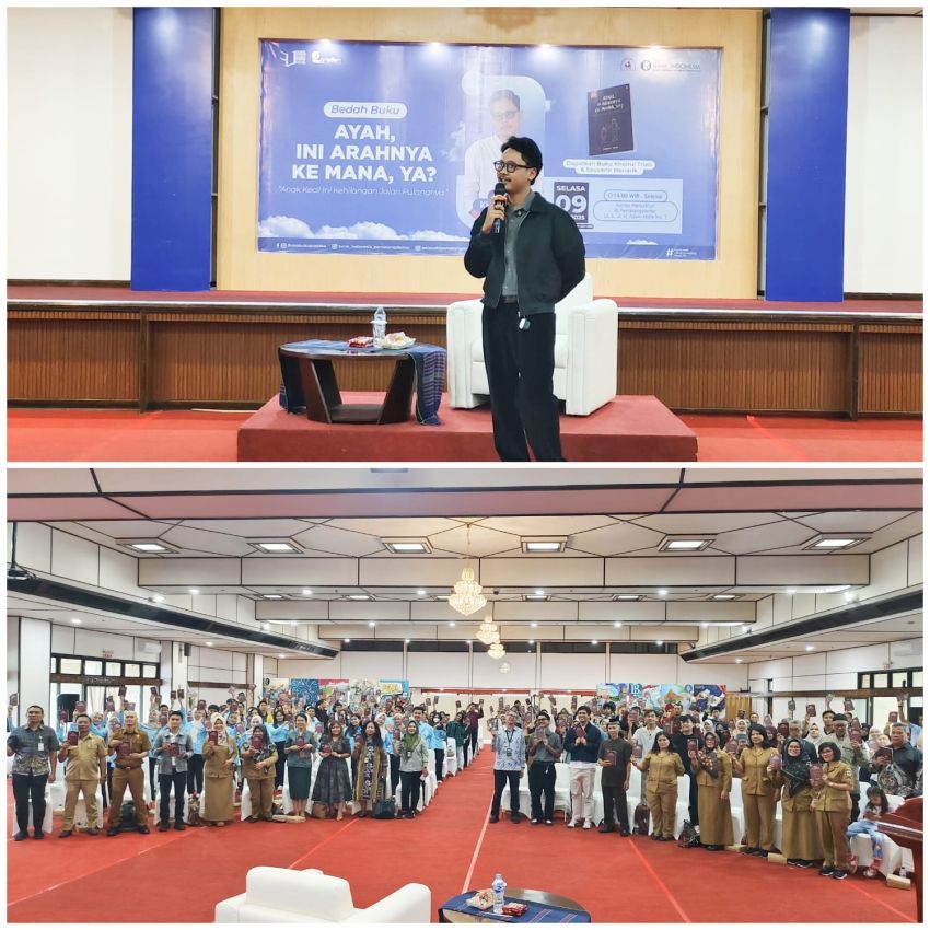 Di KPw - BI Pematangsiantar, Penulis Khoirul Trian Bedah Buku Ayah, Ini Arahnya Kemana, Ya?