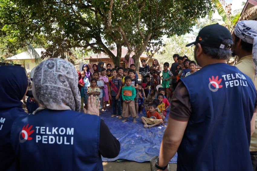Relawan BUMN Peduli Telkom Indonesia Hadir di Aceh Tamiang, Dukung Pemulihan Kesehatan Warga
