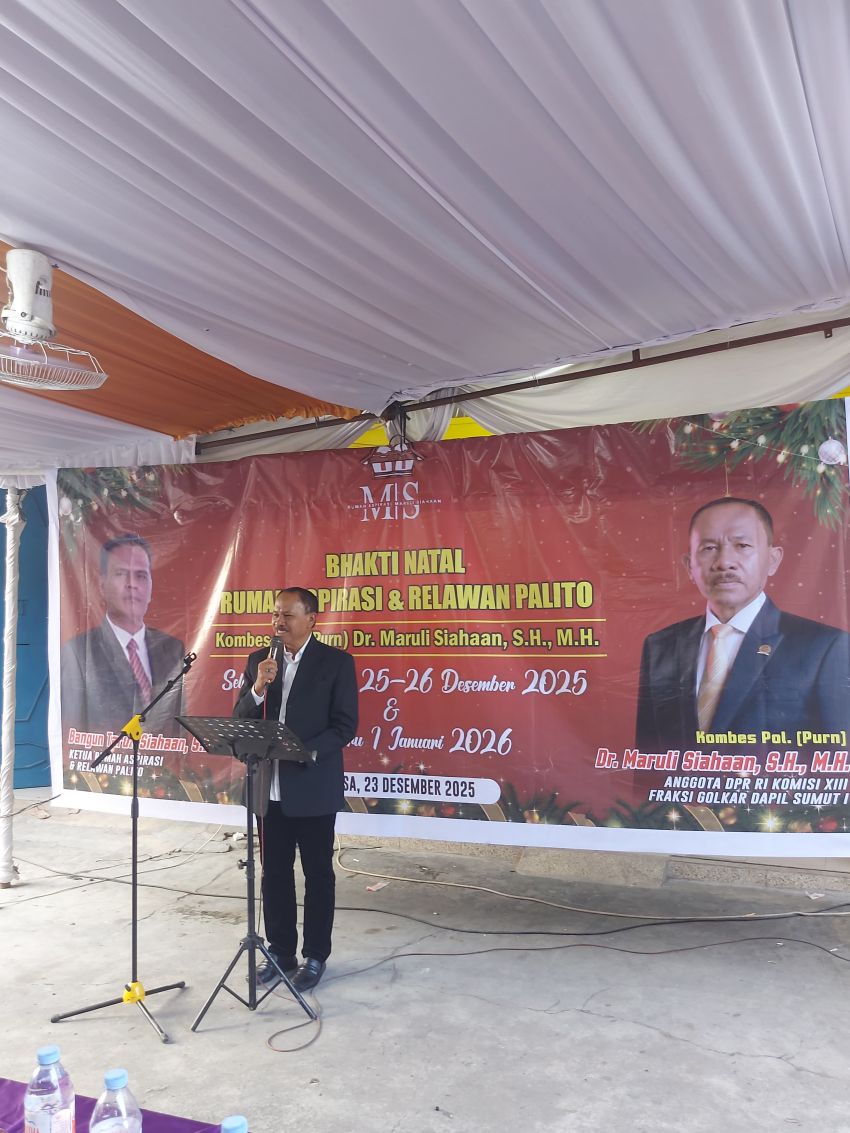 Anggota DPR RI Maruli Siahaan Bersama Keluarga Bakti Natal di Rumah Aspirasi, 500 Undangan Dapat Bingkisan