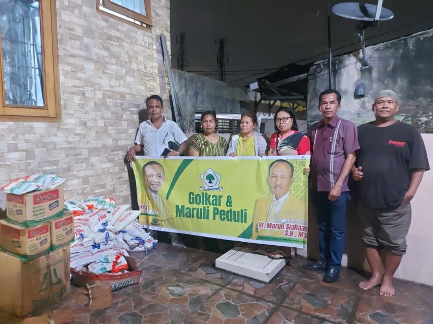 Anggota DPR RI Dr Maruli Siahaan Kembali Salurkan Bantuan Kepada Warga Korban Banjir di Medan Selayang