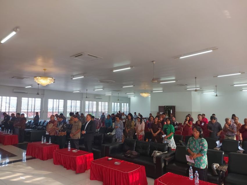 Begini Pesan Anggota DPR RI Maruli Siahaan Pada Rapat dan Kebaktian PPSD Siahaan Kota Medan
