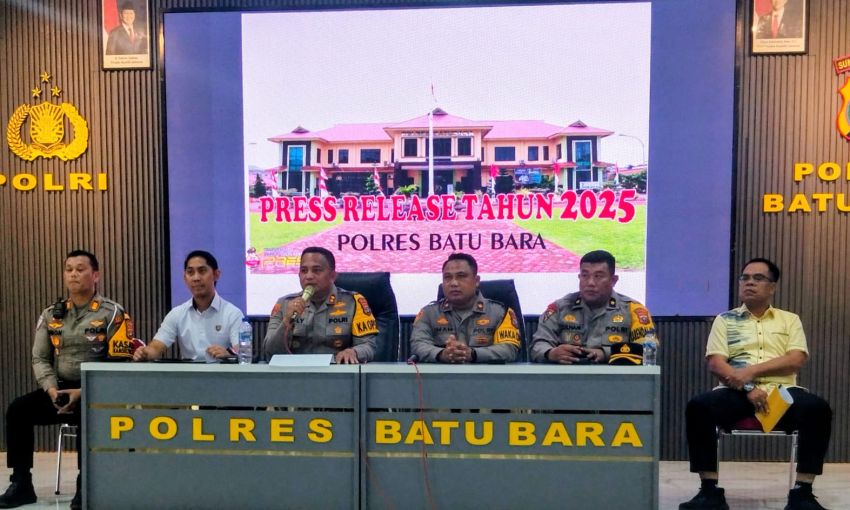 Polres Batu Bara Rilis Capaian Tahun 2025, Kejahatan dan Lakalantas Alami Kenaikan Namun Narkoba Turun