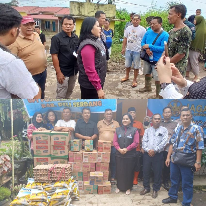 Banjir Patumbak Warga Minta Bangun Tanggul, Bamus Kembali Beri Bantuan