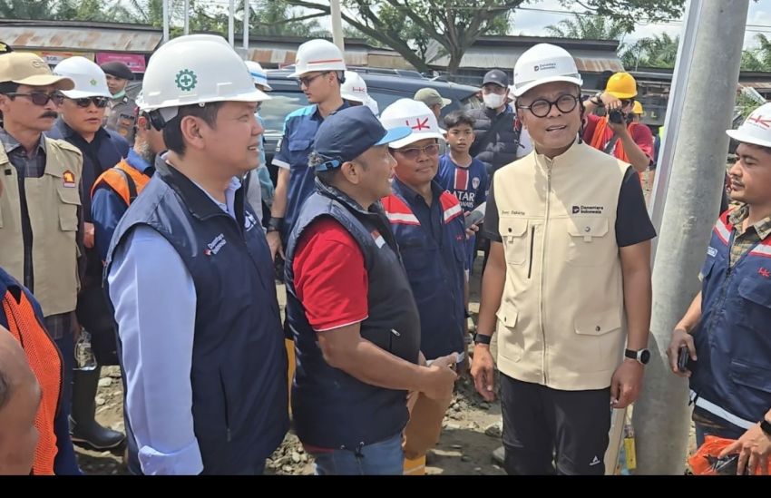 Dirut PTPN IV dan Direktur HK PTPN I Dampingi COO Danantara Tinjau Pembangunan Huntara di Aceh