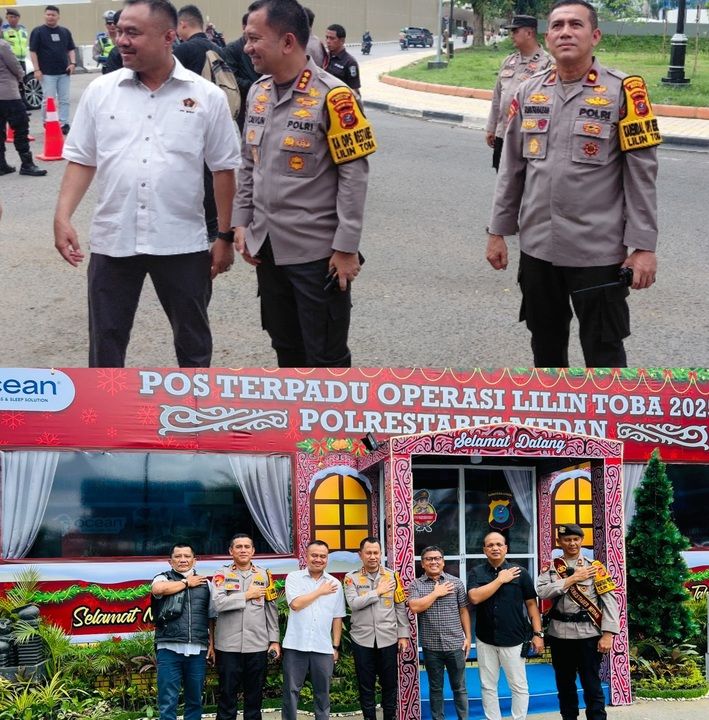 Polrestabes Medan Bersama PWI Sumut Cek Pospam Nataru, Farianda : Wujud Kehadiran Polri di Tengah Masyarakat